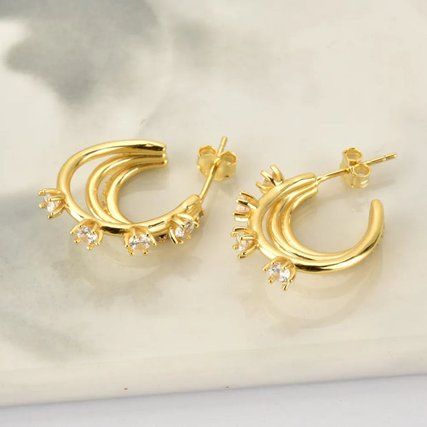 Loops Crystal Earring