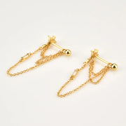 Ovals Chain Earring