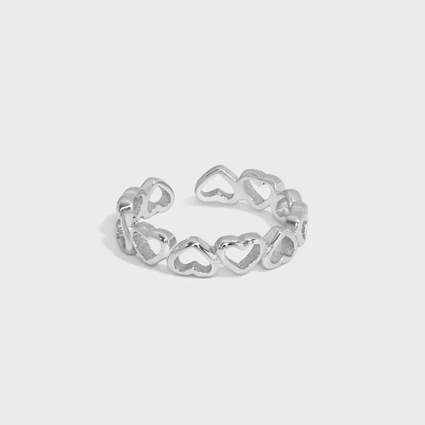 Heart Chain Ring