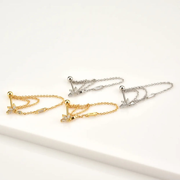 Ovals Chain Earring