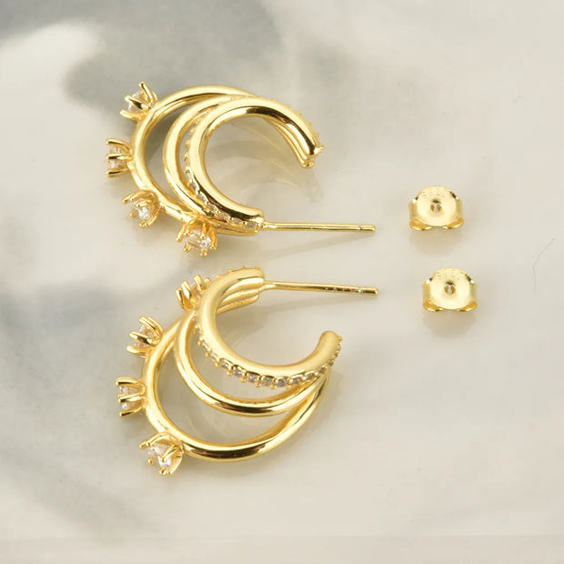 Loops Crystal Earring