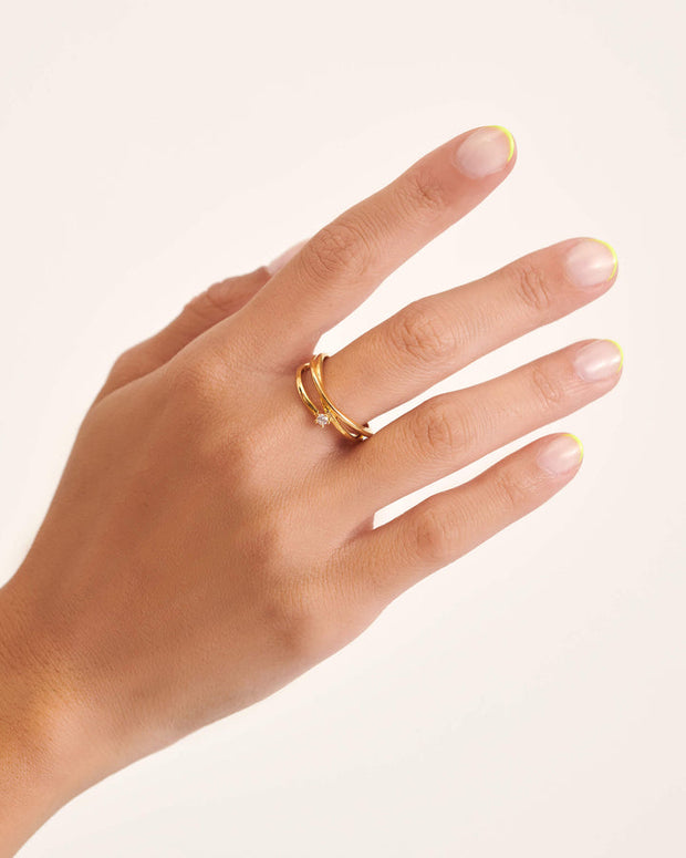 Twice Gold Ring